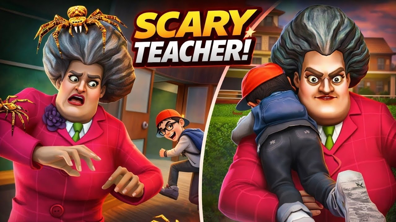 Playing Scary Teacher 3D 😱 Miss T Se Revenge Leleyaa