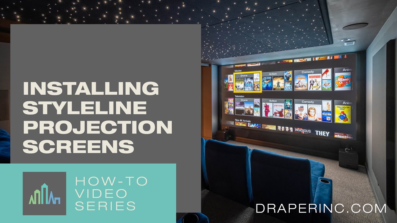 How To Install StyleLine Fixed Projection Screen by Draper, Inc.