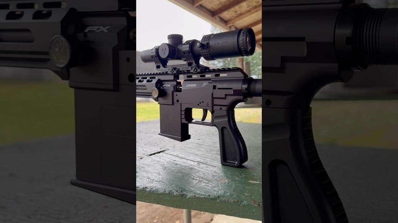 Testing the FX DRS Tactical Airgun at the Steel Range