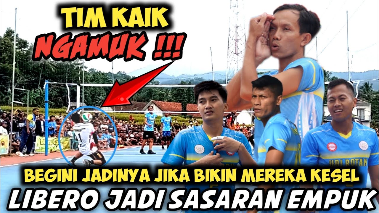 KALAH DI SET -1 Tim KAIK Sadi, Didin Bae, Keken, Yudi Kendil Ngamuk, Libero jadi sasaran empuk