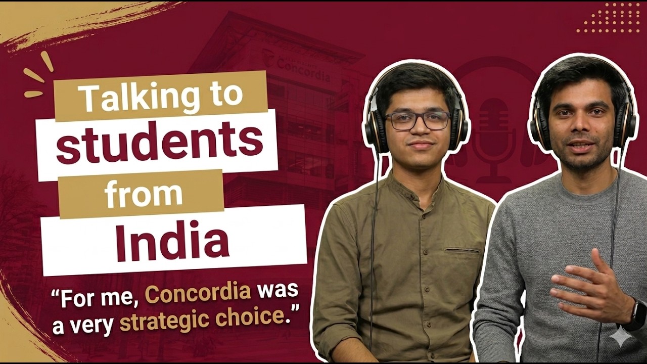 Talking to Concordia University grad students from India