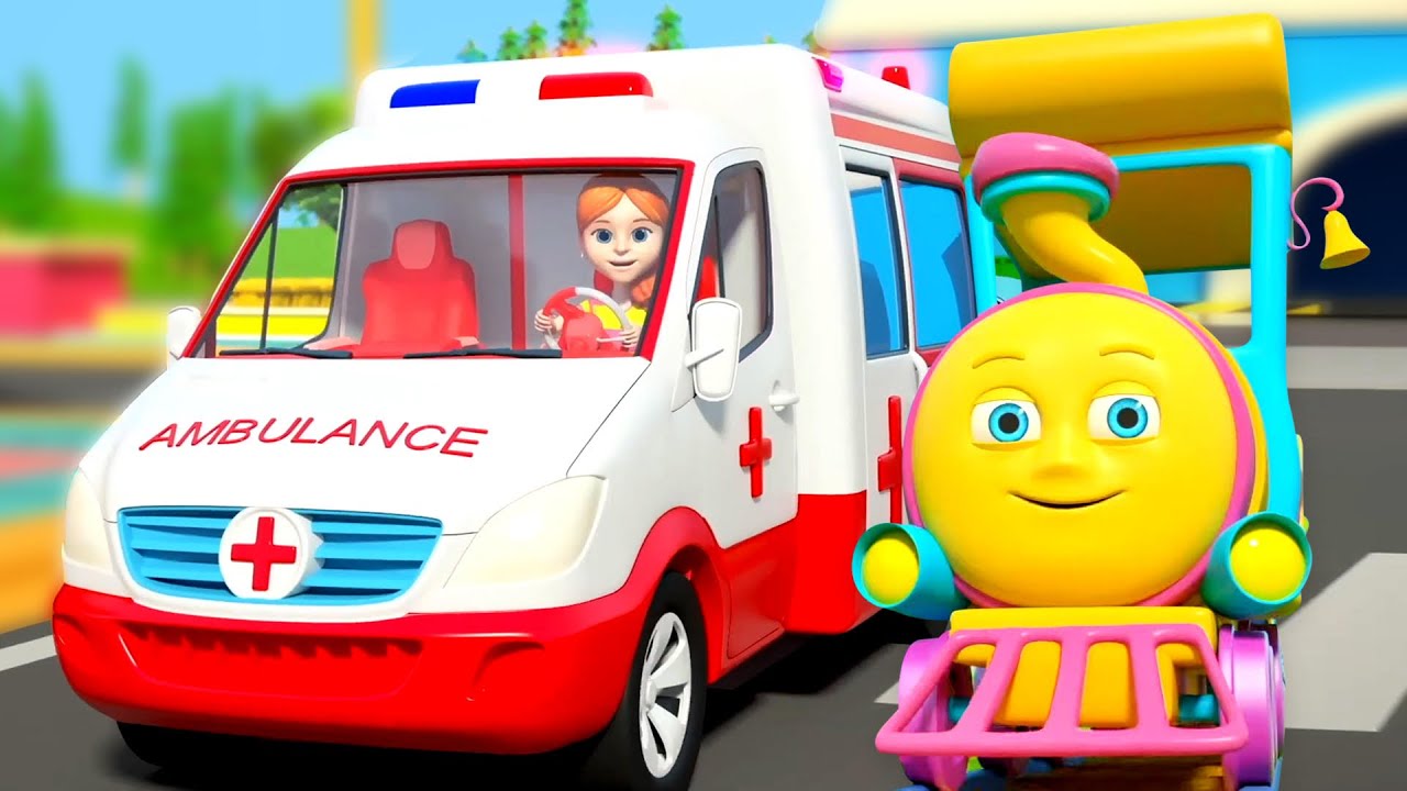 Emergency Vehicles Song, Nursery Rhyme And Kids Song by Huffy Puffy Train
