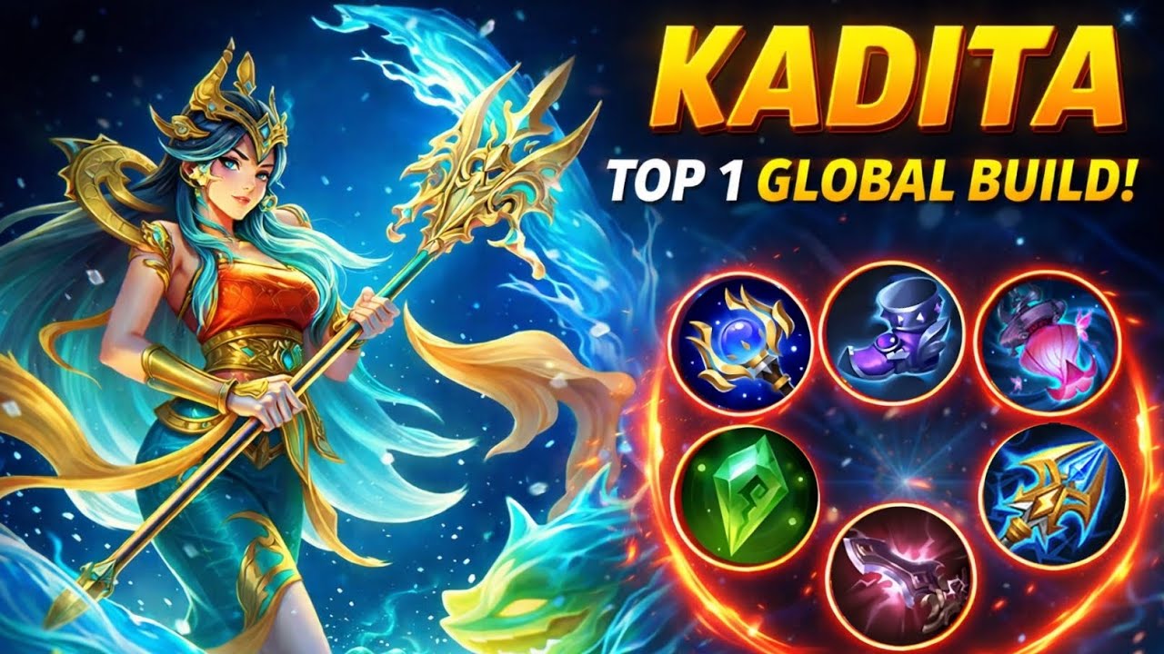 KADITA ONE SHOT BUILD 🔥 TOP 1 GLOBAL GAMEPLAY MLBB