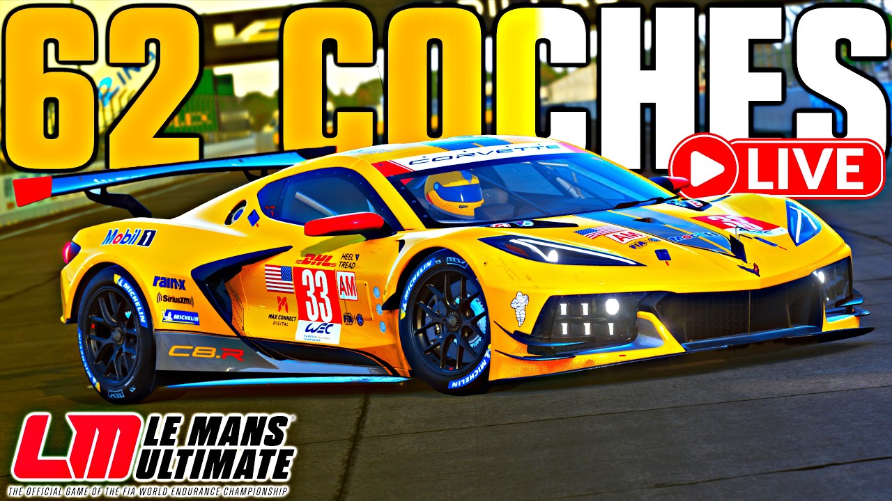 RESISTENCIA CON 62 COCHES EN PISTA EVENTO ANIVERSARIO LE MANS ULTIMATE!