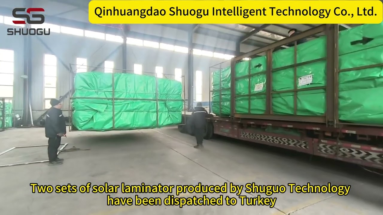 Two set of solar laminator dispatched to Turkey