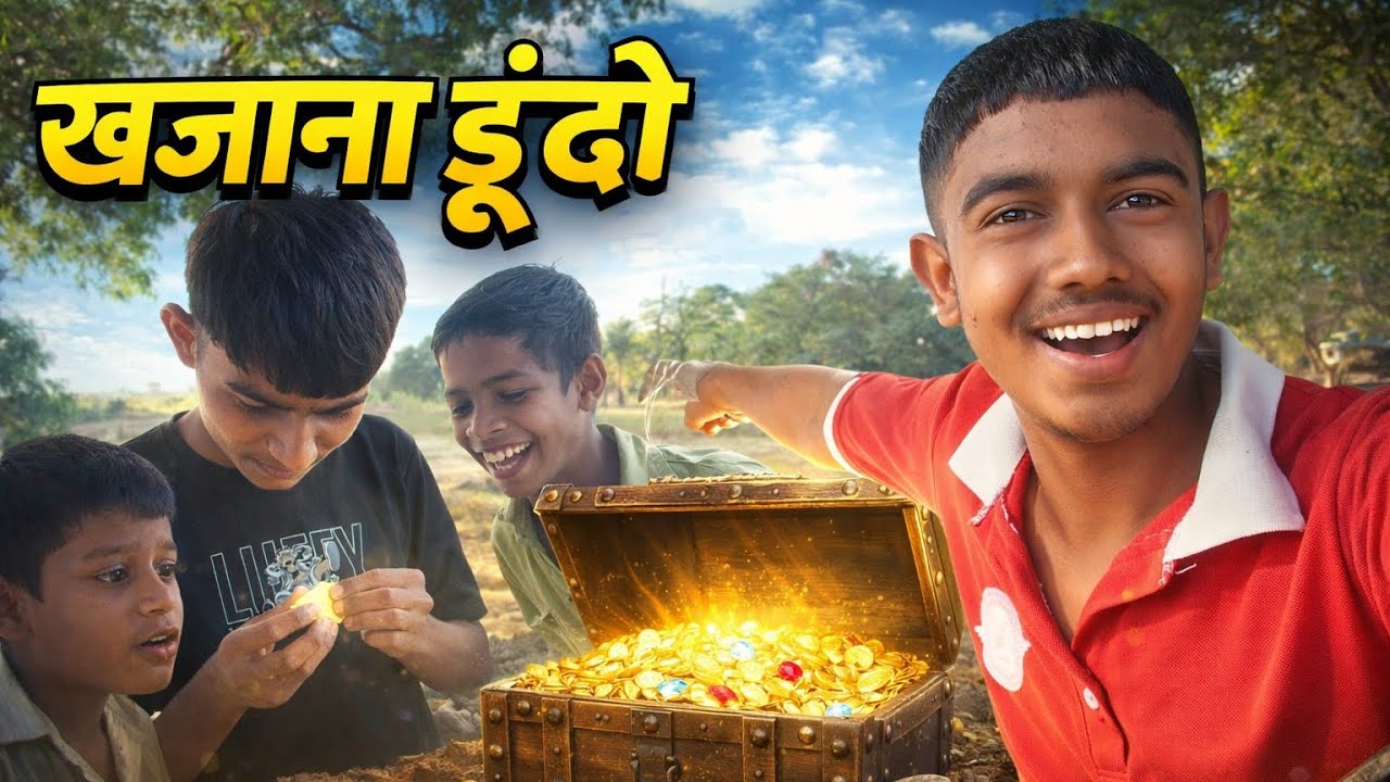 Khajana Dhundo 🤯#treasure #villagelife #team #fun #youtubevlog #vlog 