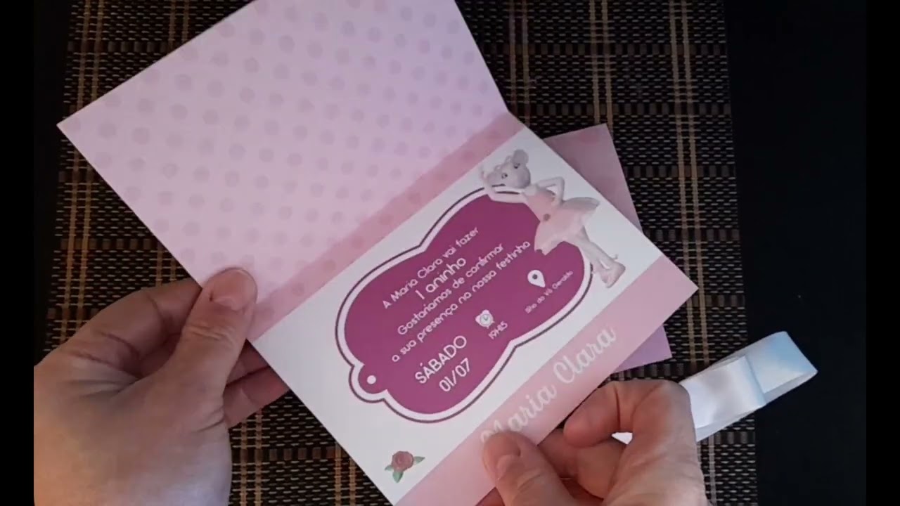Convite Personalizado modelo de abrir e fechar