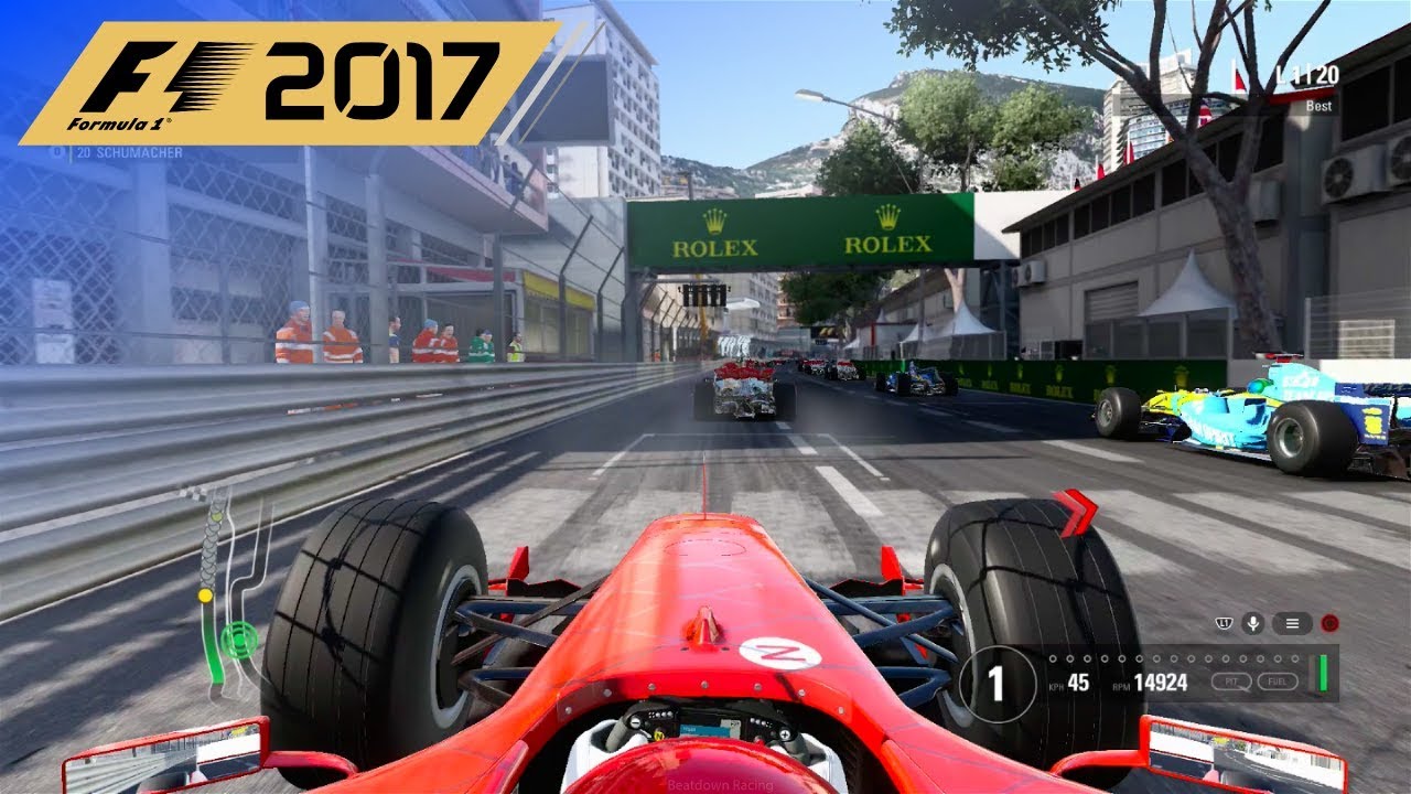 F1 2017 - 25% Classic Race in Schumacher's 2004 Ferrari at Circuit de Monaco