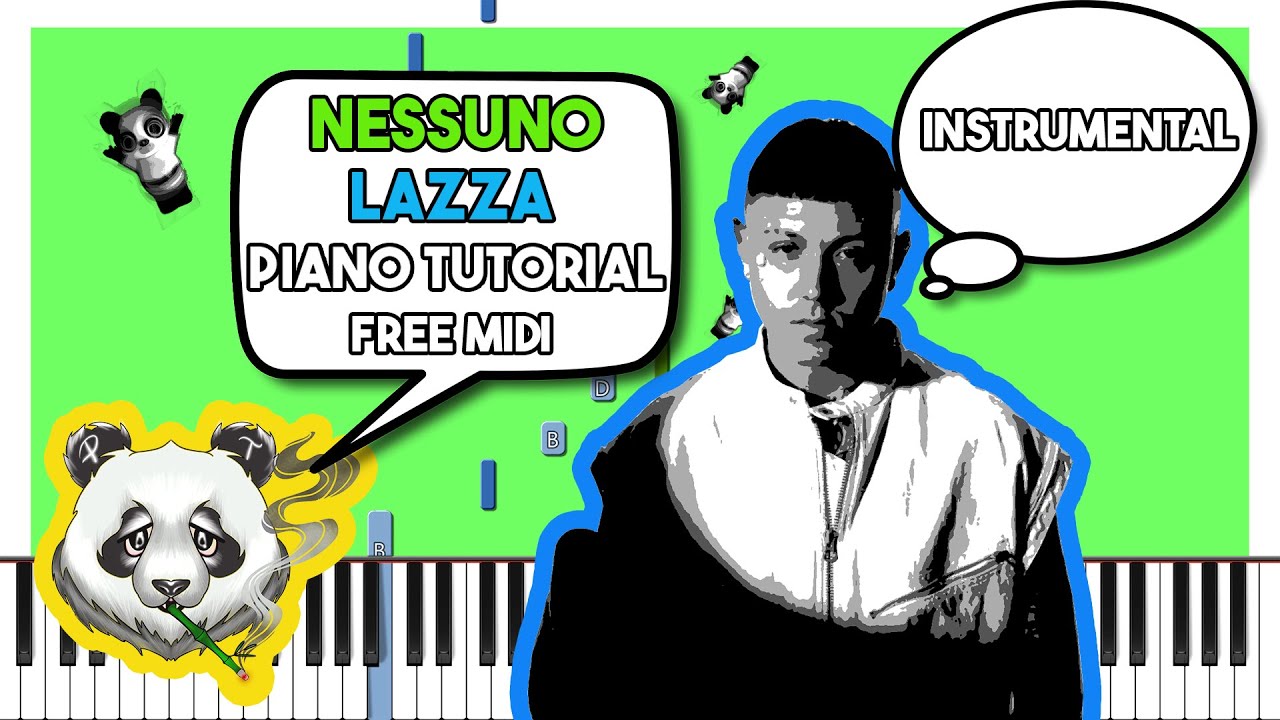 LAZZA - NESSUNO (CONCERTOS) - INSTRUMENTAL Piano Tutorial
