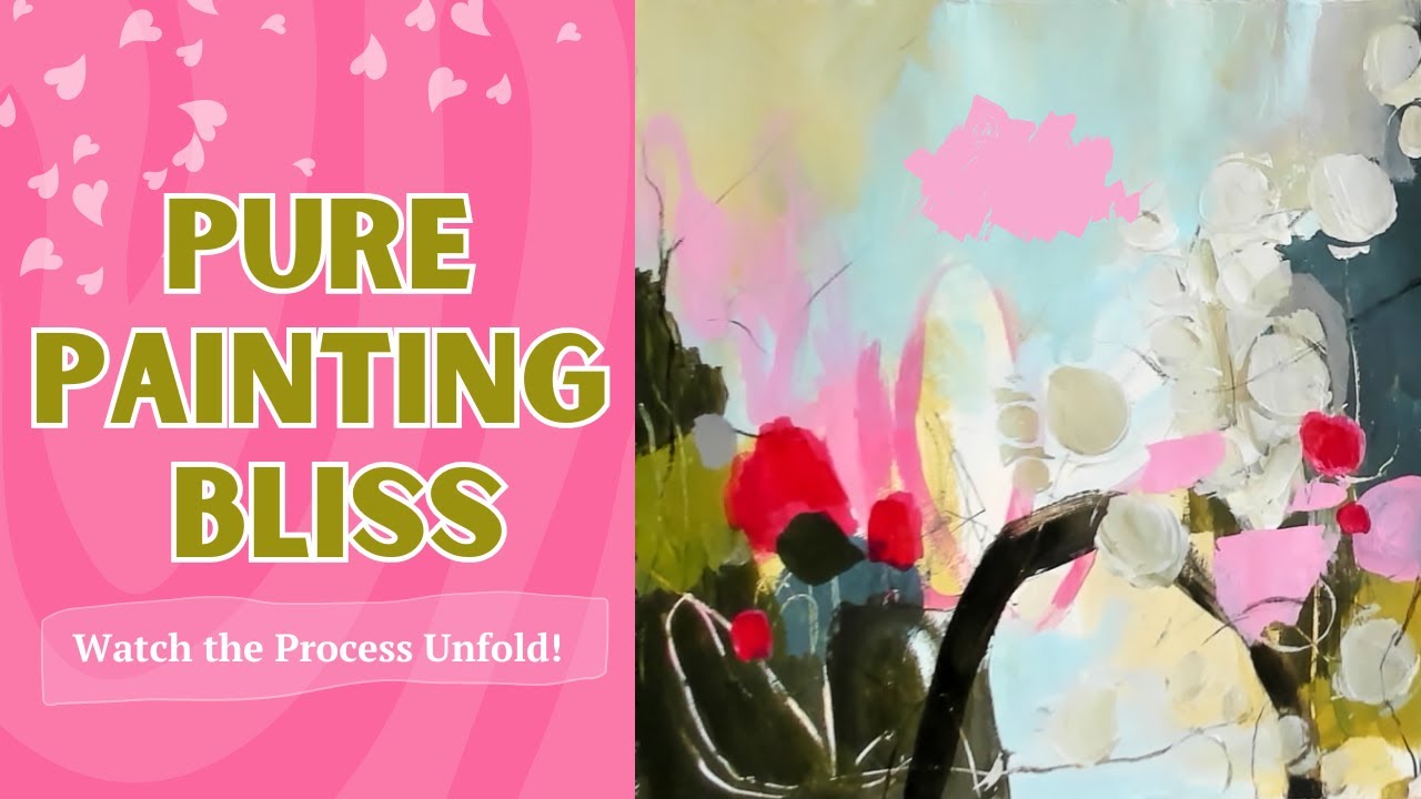 Intuitive & Expressive Abstract Painting | Enjoy the Pure Painting Process!