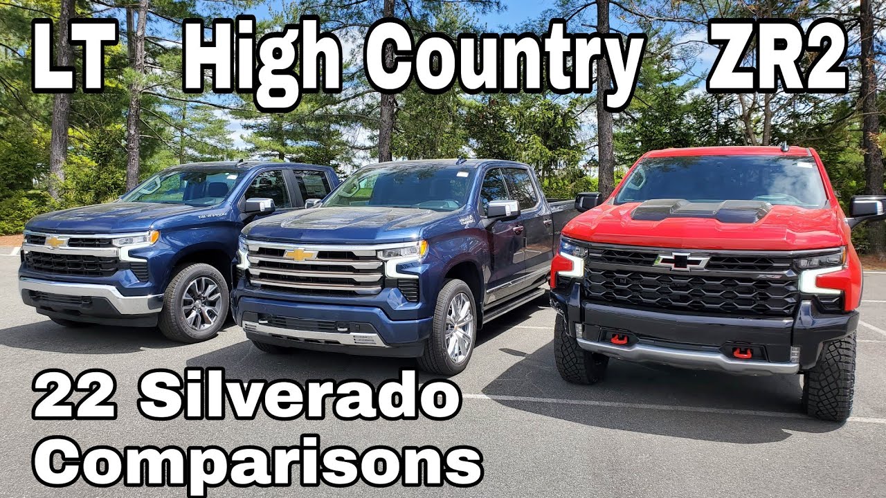 2022 Refreshed Chevy Silverado LT vs High Country vs ZR2