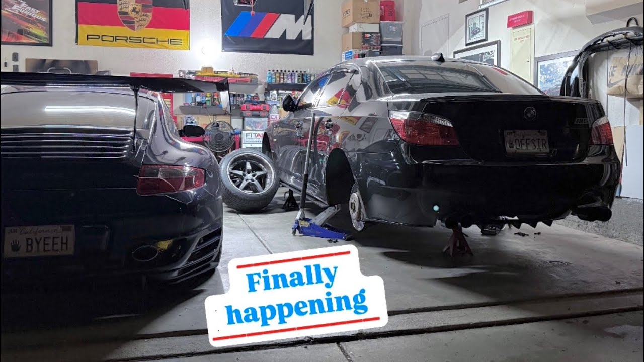 BMW e60 M5 - brand new tires make a HUGE difference