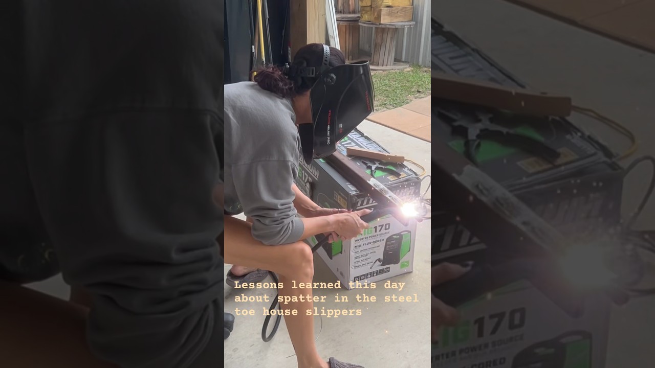 New harbor freight welder. #welding #beautiful #shippingcontainer