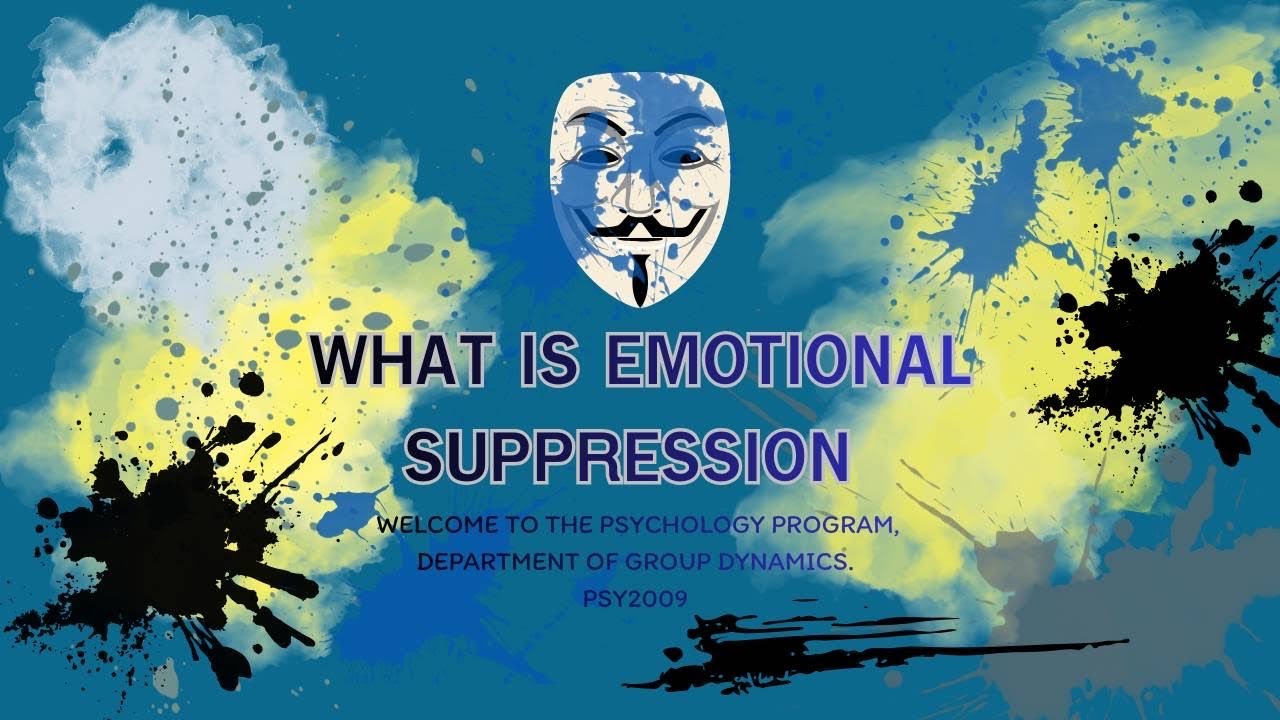Suppression Emotional : นำเสนองานวิจัยต่างประเทศ PSY2009 