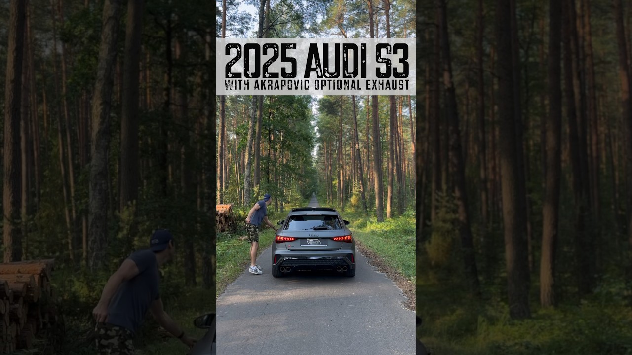 Alone in the forest with the 2025 Audi S3 with Akrapovic | #audi #s3
