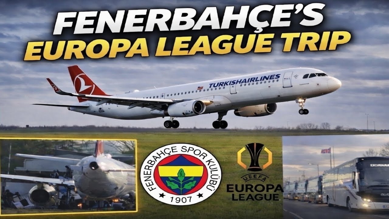Fenerbahçe FC Arrive At East Midlands Airport Ahead Of Europa League Fixture!