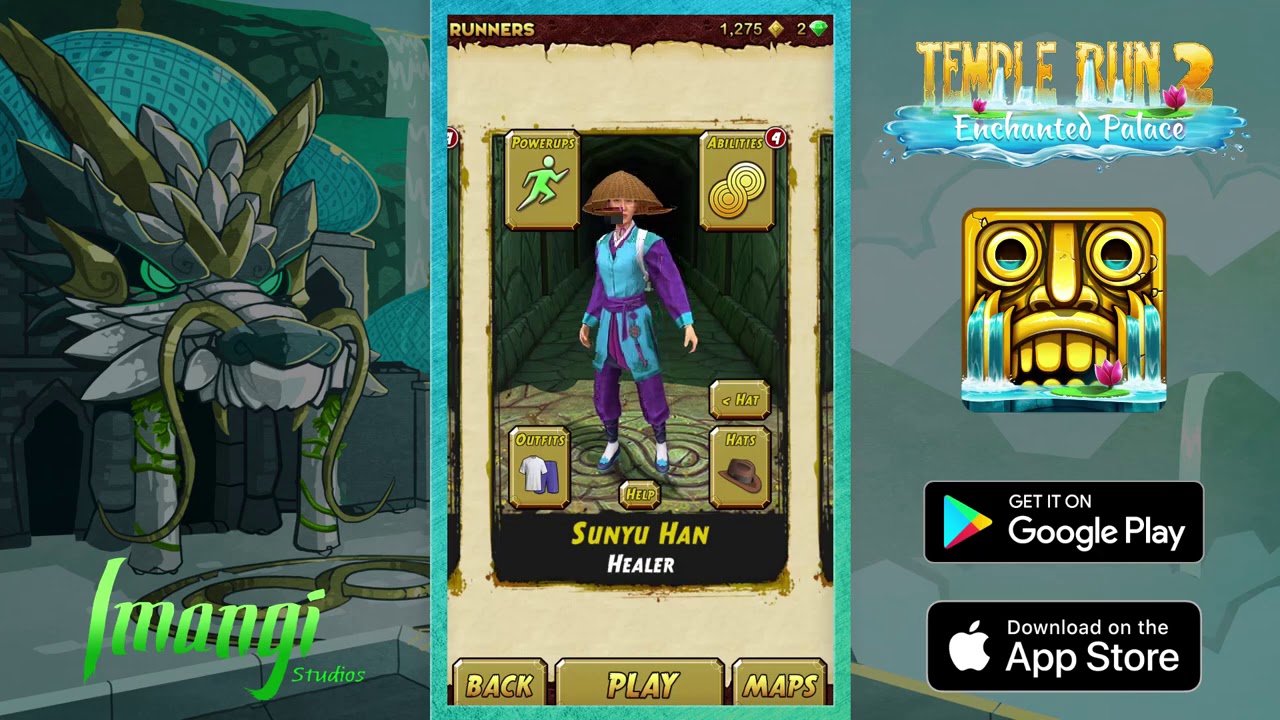 Temple Run 2 - The Enchanted Palace Gameplay