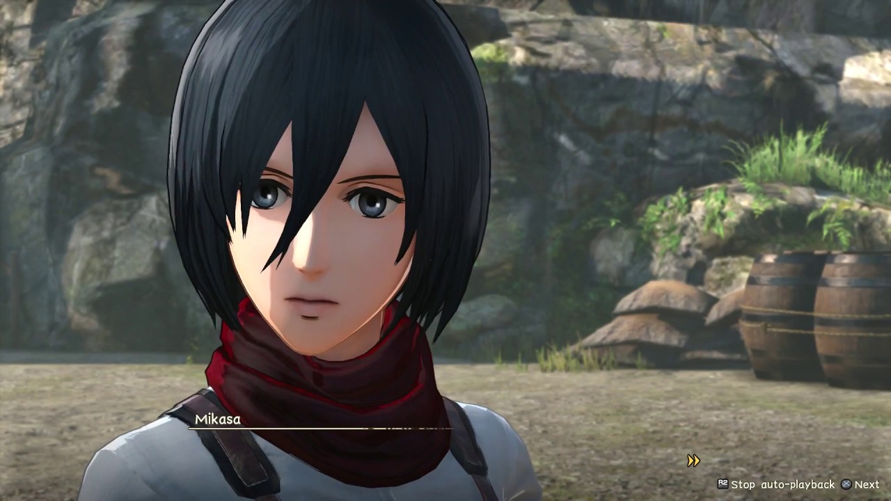 ATTACK ON TITAN 2 - All 100% MIKASA Friendship Cutscenes (Special Interactions) PS4 Pro