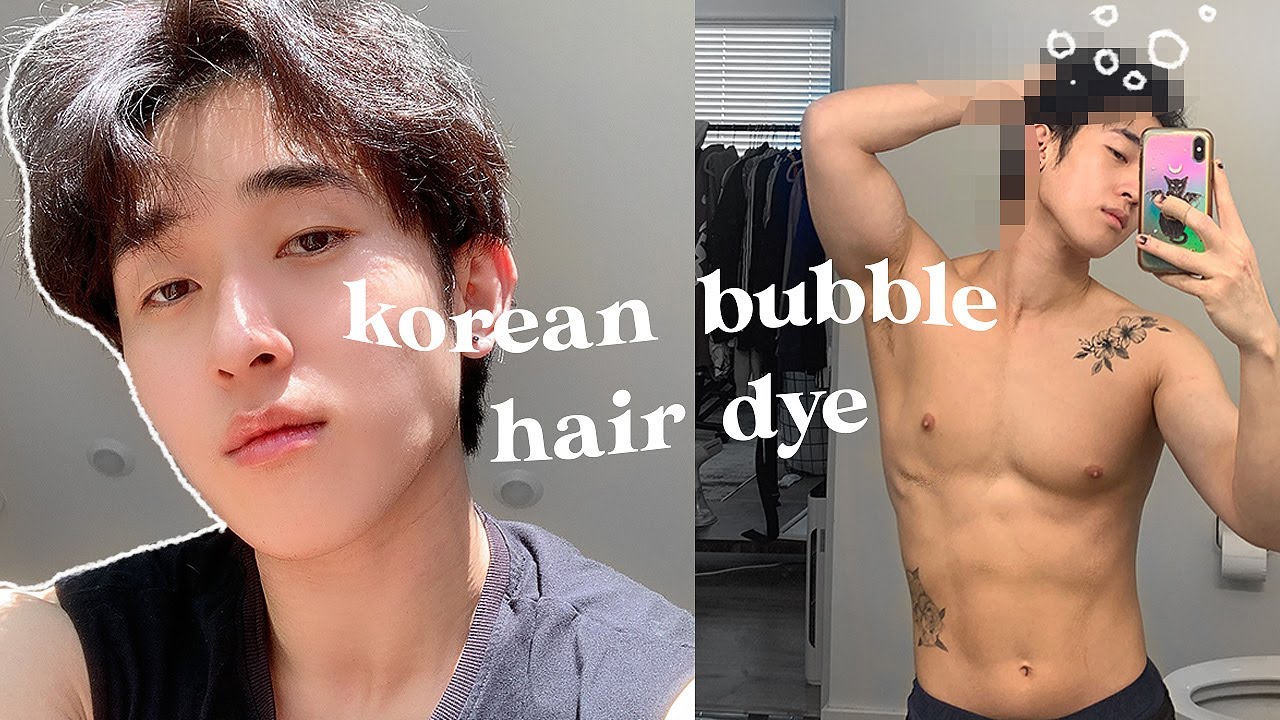 dyeing my hair at home using korean bubble dye... living alone | IVAN LAM (bahasa/tagalog/viet sub)