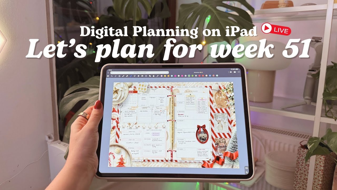 Digital Planning on iPad: Let's plan for week 51 ✨