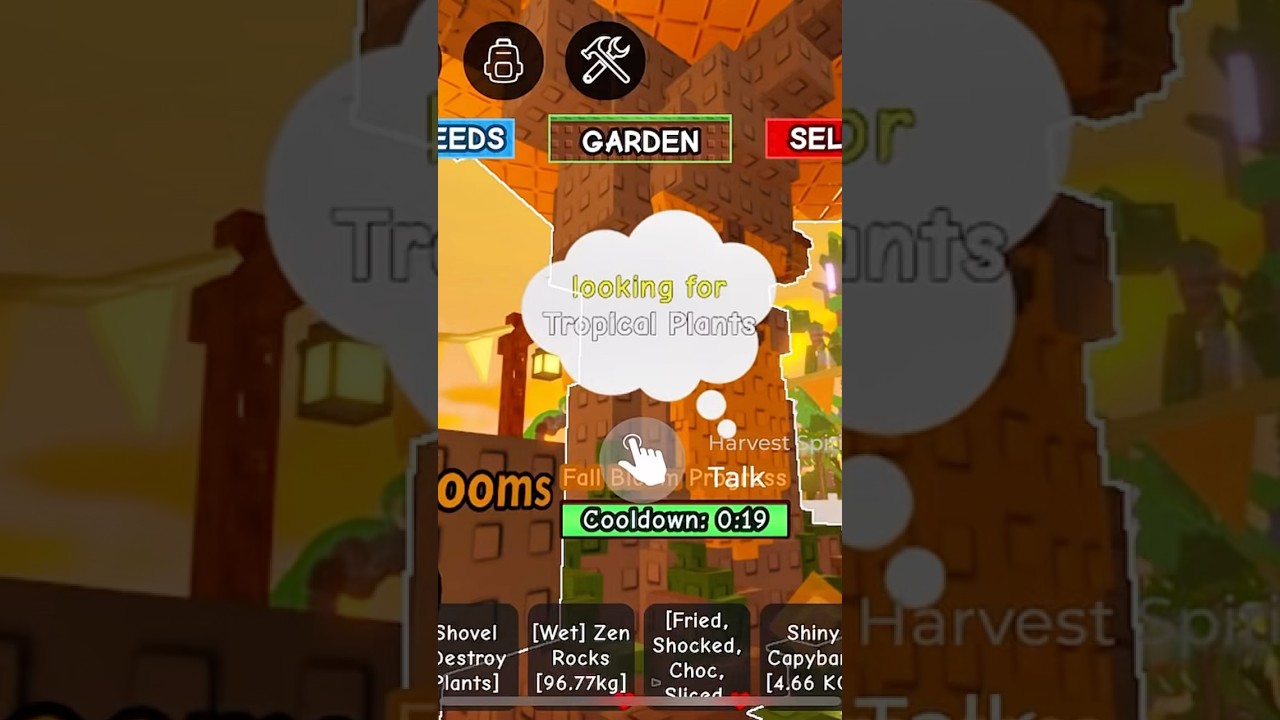 TROPICAL PLANTS in GROW A GARDEN on ROBLOX #growagarden #growagardenroblox #tropicalplants