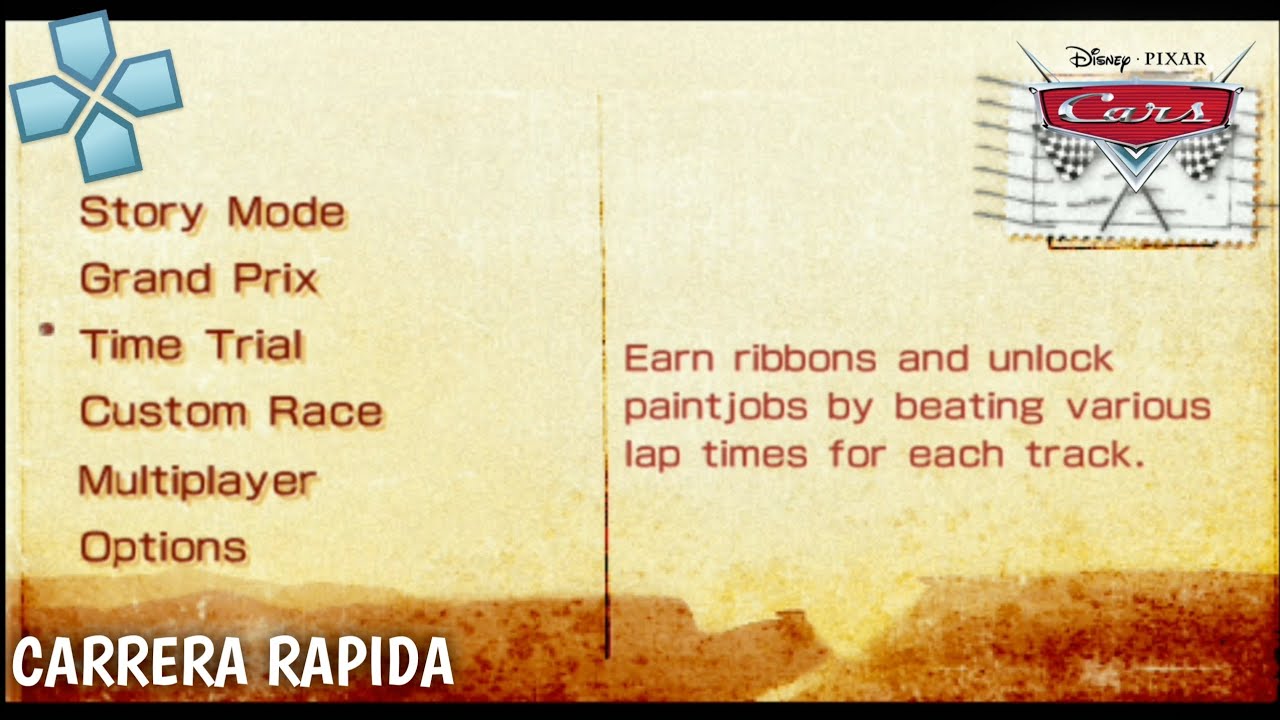 Cars/ PPSSPP /Android| Carrera Rapida| ShadowGo Gamer