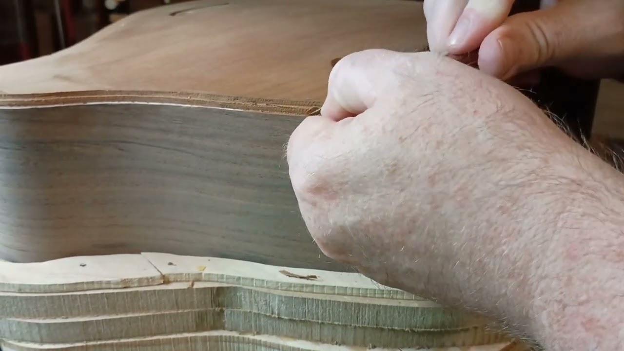 Hand cutting binding channel
