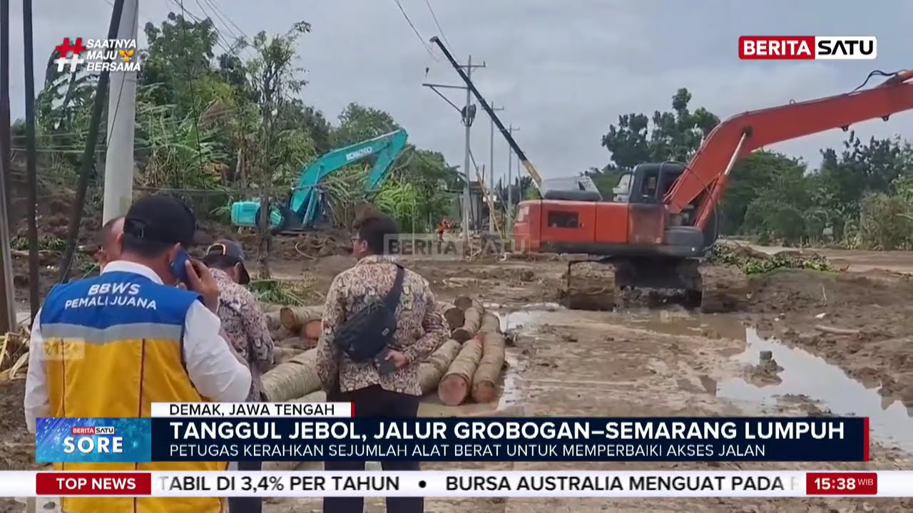 Jalur Grobogan-Semarang Lumpuh Akibat Banjir Luapan Sungai Tuntang #beritasatu