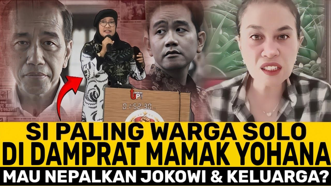 BARET MIRING MAU NEPALKAN JOKOWI & KELUARGA❓BU YOHANA MURKA, LANGSUNG DI DAMPRAT TANPA  AMPUN❗