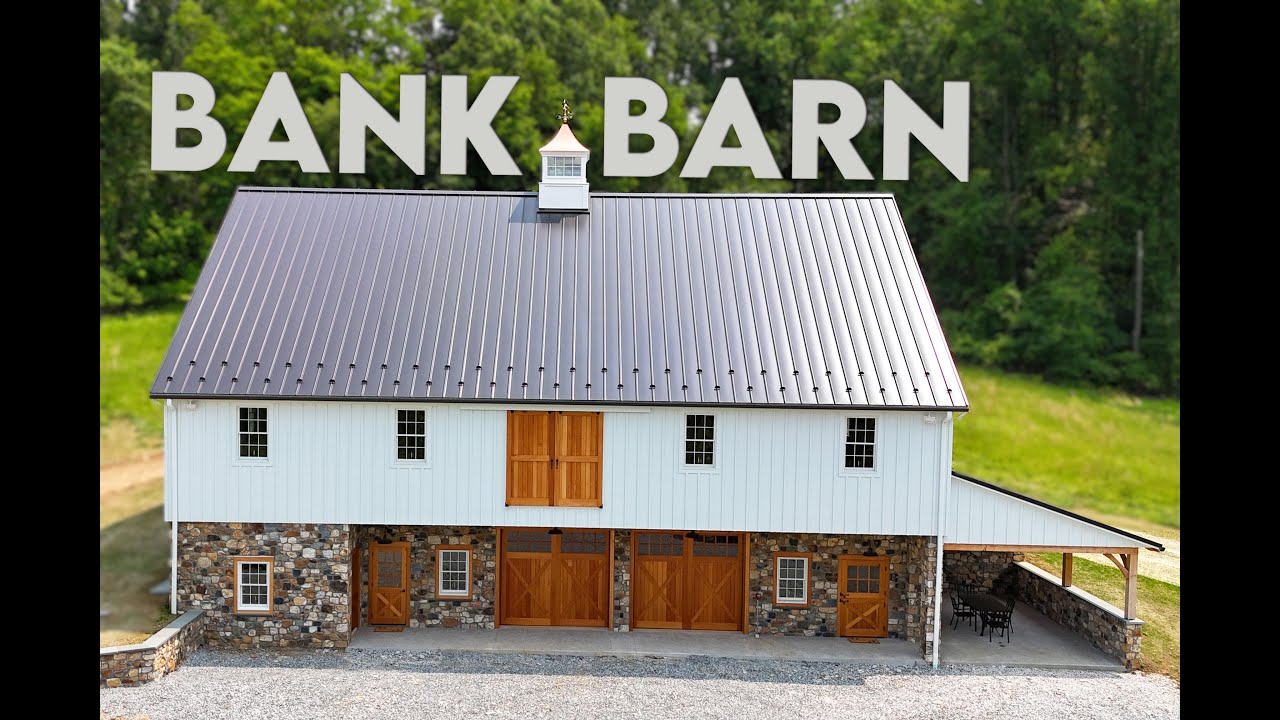 INSIDE a TIMBER FRAME Bank Barn