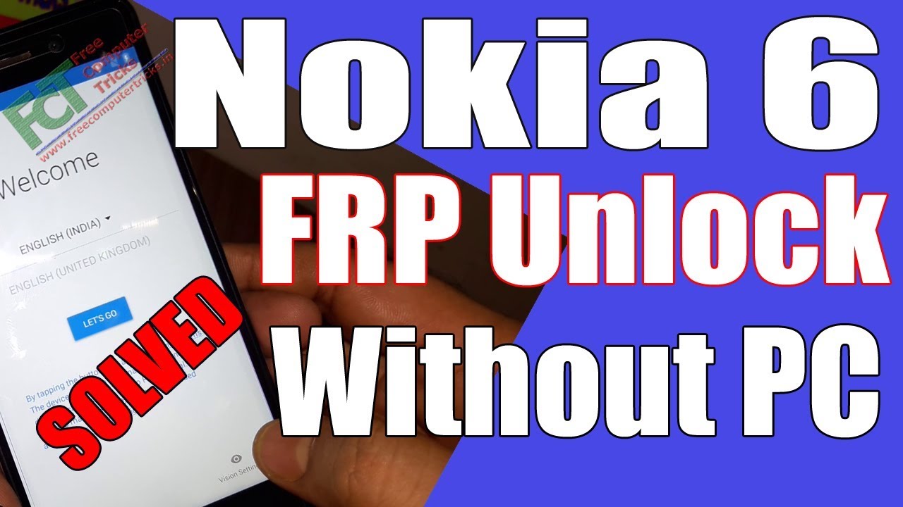 Nokia 6 (TA-1021) FRP Unlock Google Account Bypass Done Without PC