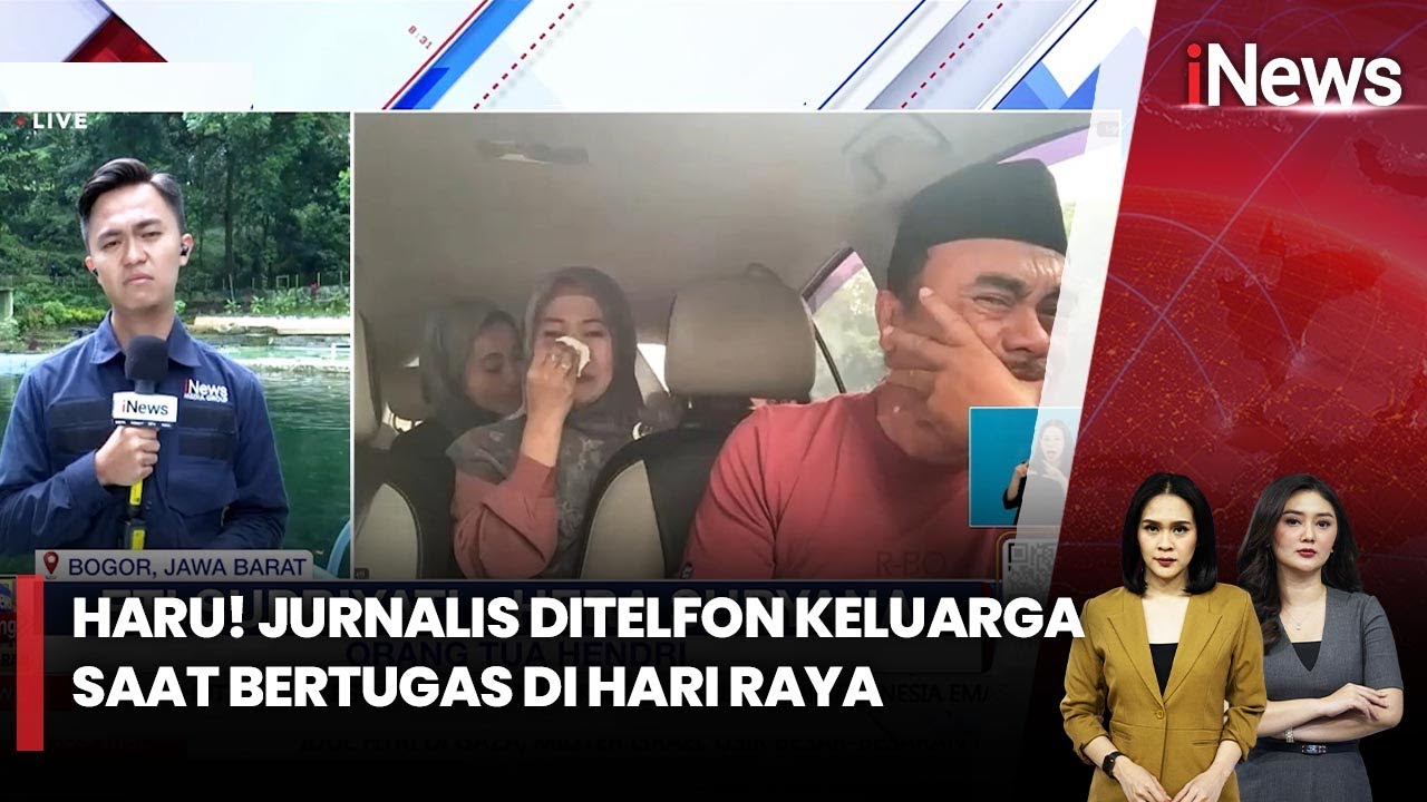 Suasana Haru Seorang Jurnalis Ditelfon Keluarganya saat Bertugas di Hari Raya | iNews Siang 01/04