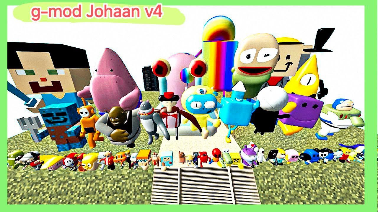 ⭐️Big Stairs in G-MOD ! Spartan Kicking Obunga And Nextbots Memes ! V1
