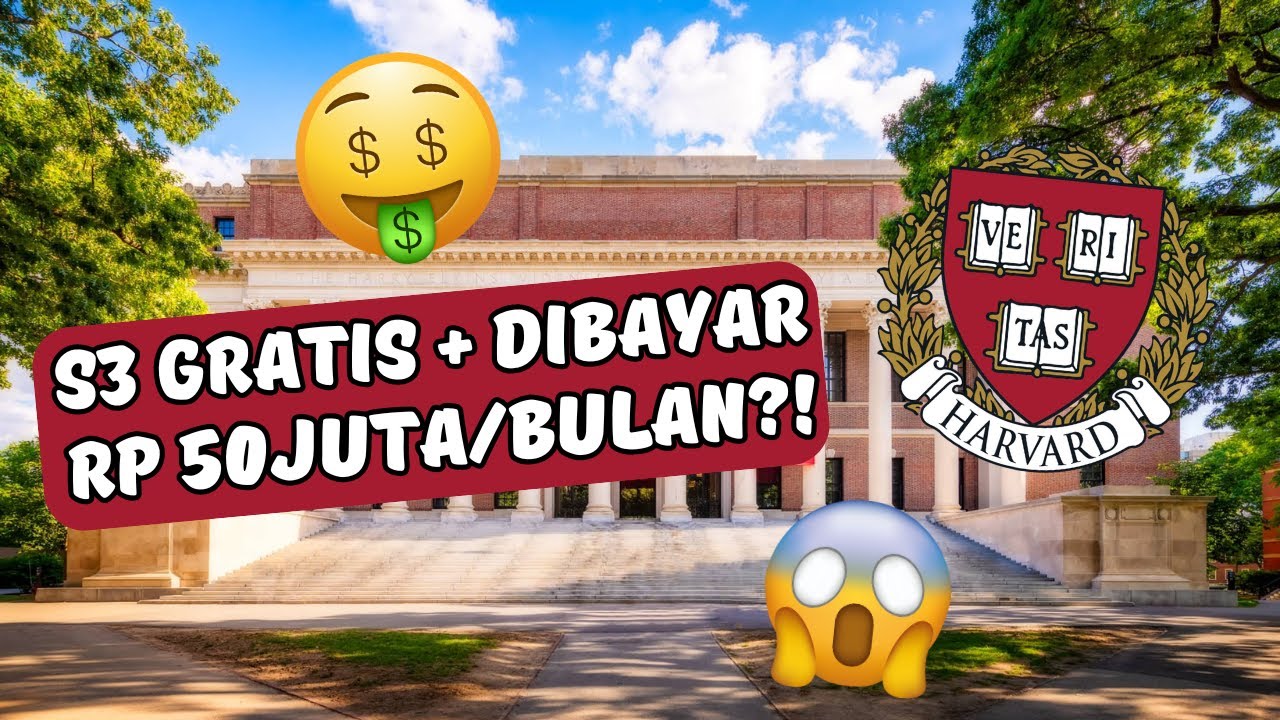 PhD di Harvard = FULL BEASISWA + GAJI?! Kok Bisa? 🤯 
