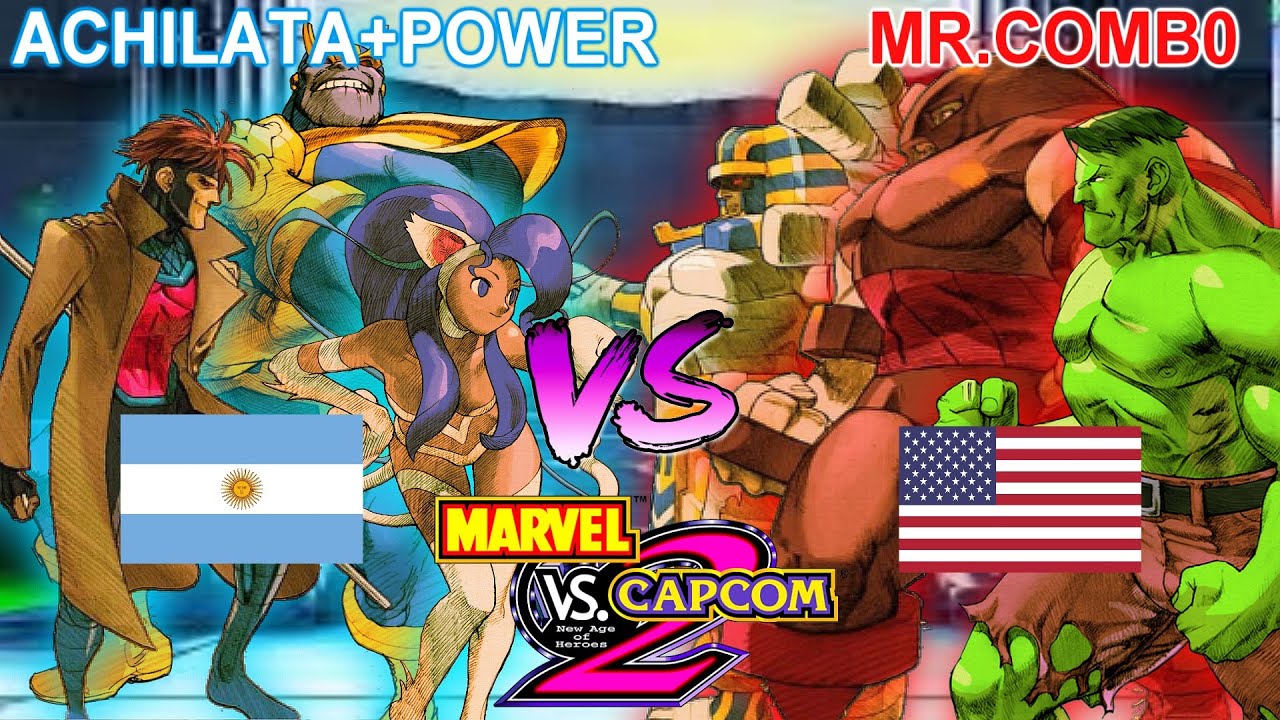 Marvel vs Capcom 2: New Age of Heroes - ACHILATA+POWER vs MR.COMB0