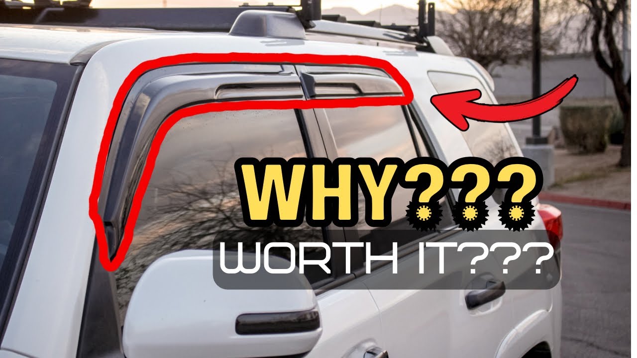 Window Deflector, Does it really work? | LED Factory Mart Window Deflectors for the 5th gen 4Runner