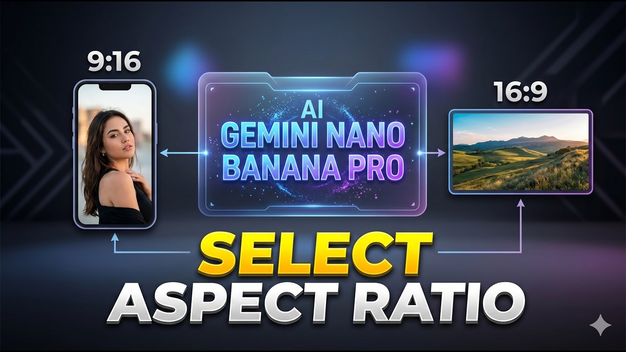 How to SELECT Image Aspect Ratio with Gemini NANO BANANA PRO