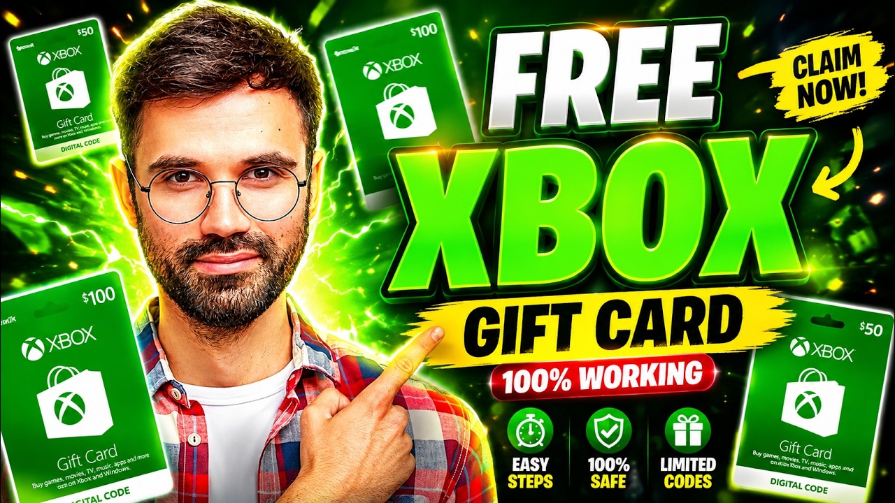 Get FREE Xbox Gift Cards 💚 Xbox Gift Card Codes 2026 #Gaming #Xbox