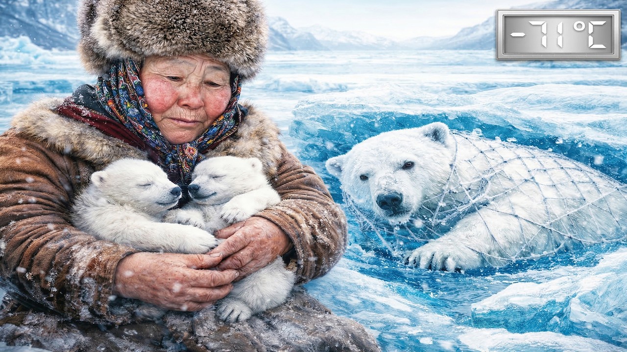 Eagle Begged for Help… Grandma Rescues Frozen Pregnant Bear in -71°C Blizzard !