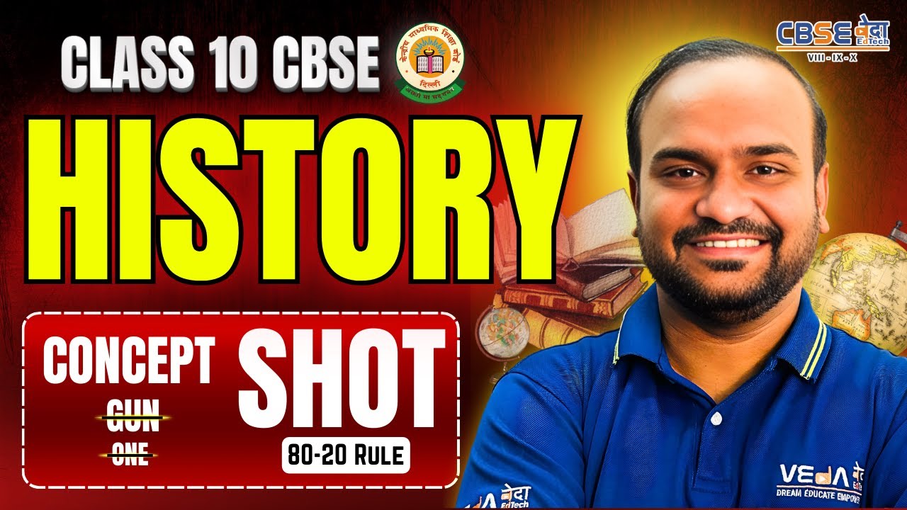 Class 10 History CBSE | CONCEPT SHOT | 80-20 RULE | VEdA EdTech | Hsk Sir