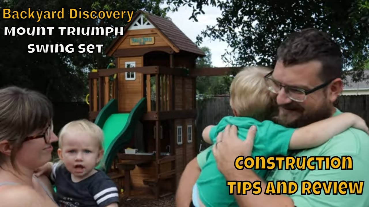 We Built a Mount Triumph swing set from Backyard Discovery | Construction Tips and Review