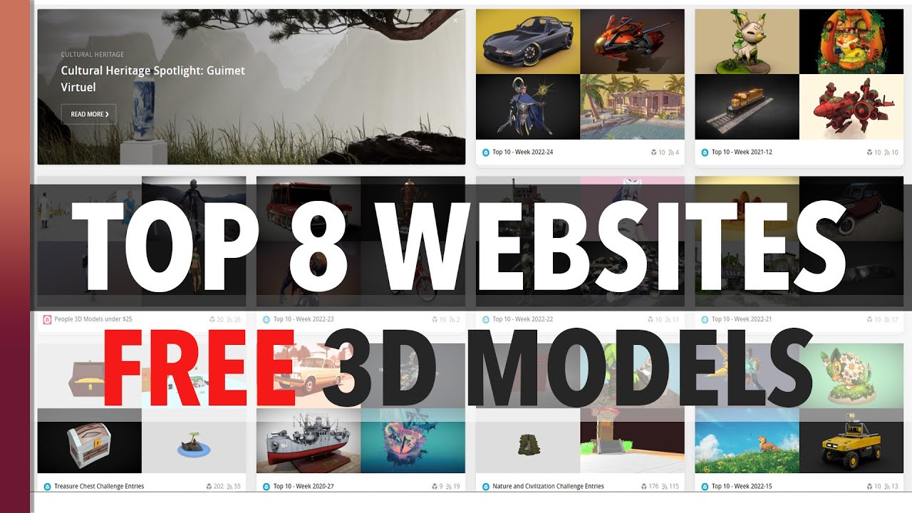 8 лучших сайтов с бесплатными 3D-моделями