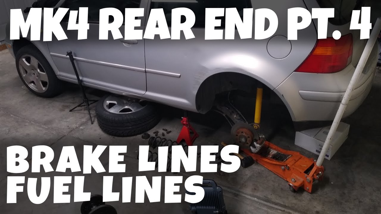MK4 GOLF fixing rusted brake lines, fuel lines (watch version 2 instead)