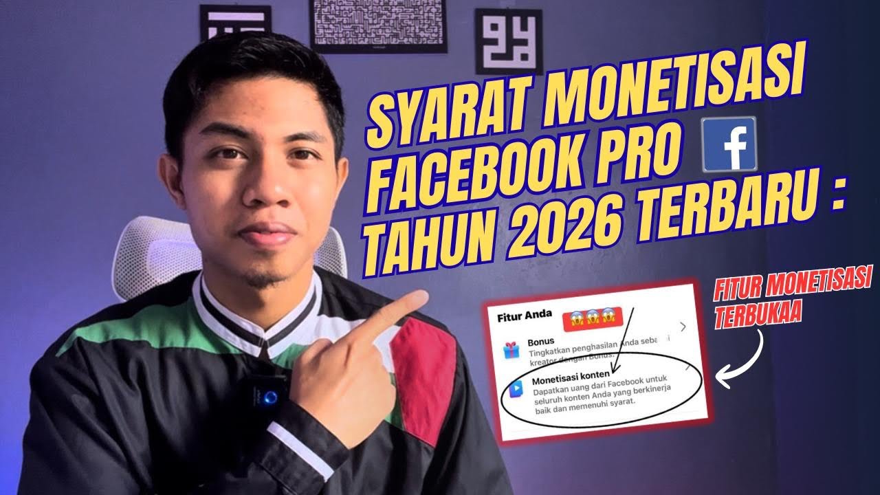SYARAT MONETISASI FB PRO 2026 TERBARU⁉️