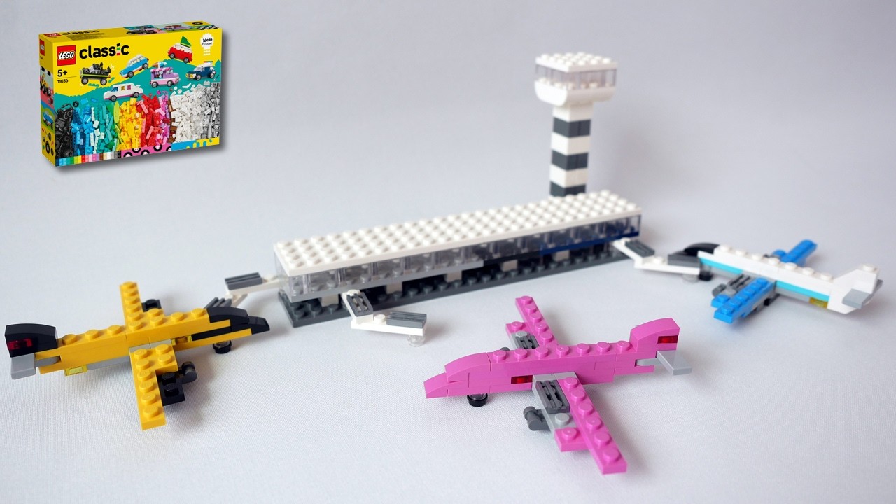 Jak zbudować lotnisko i 3 samoloty z LEGO Classic 11036 &ndash; łatwo i przyjemnie! (Alternatywny model...