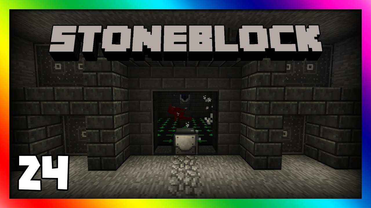 Lets Make A Wither Skeleton Farm!! Stoneblock: Episode 24 [Modded Minecraft 1.12.2]