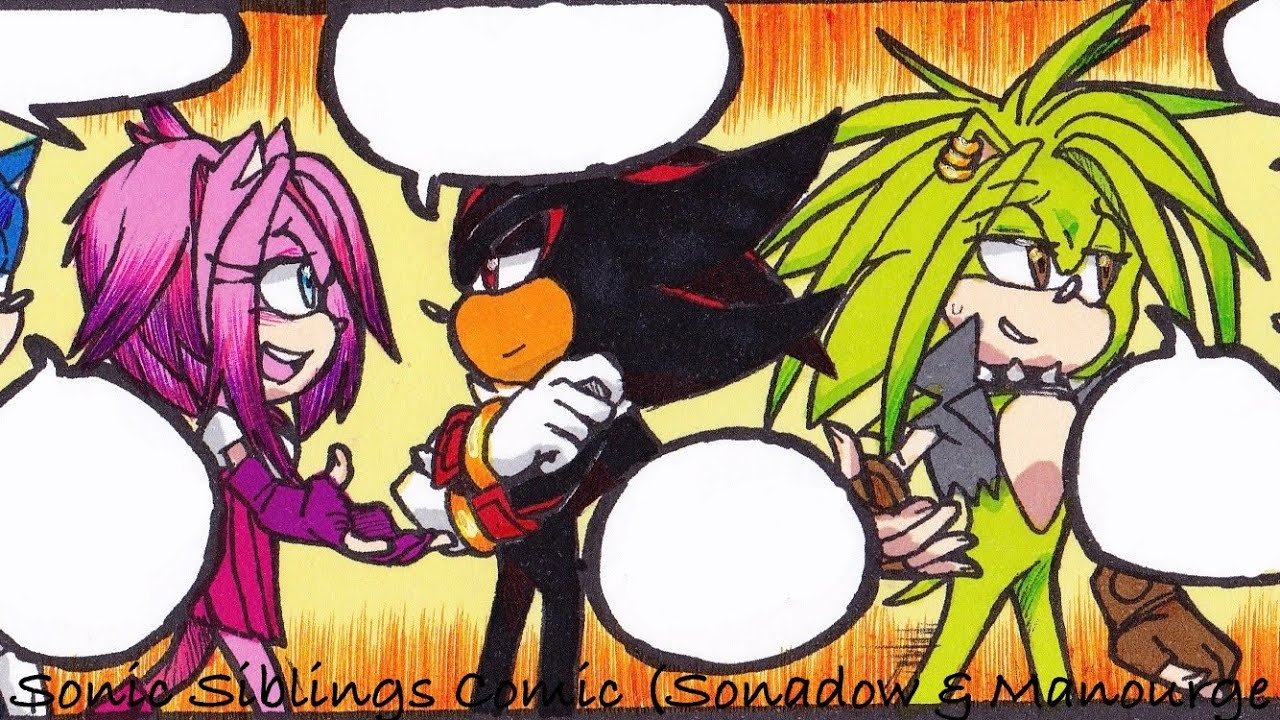 Sonic Siblings Comic (Sonadow and Manourge Comic Dub Chapter 2 Part 2)