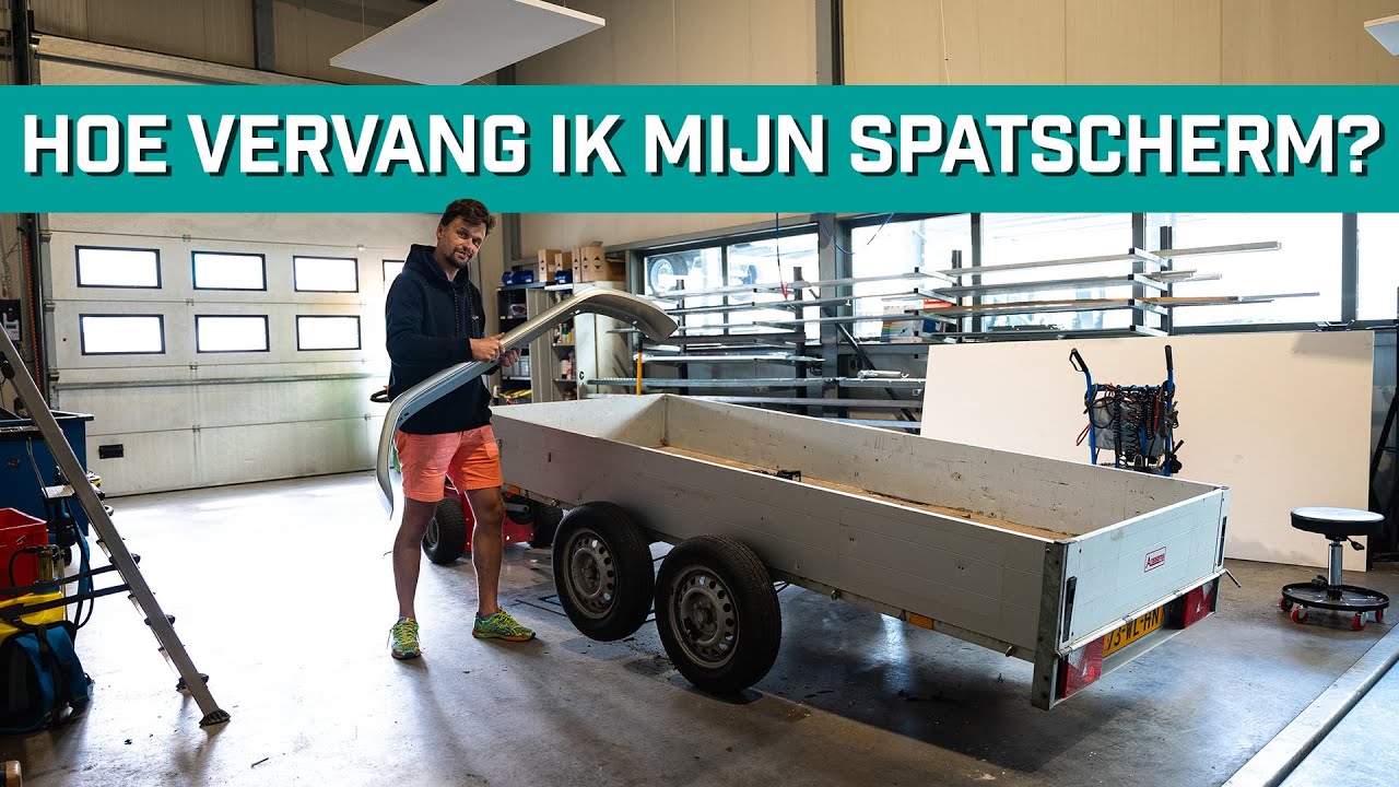 Hoe vervang ik het spatbord van mijn Anssems aanhanger bakwagen?