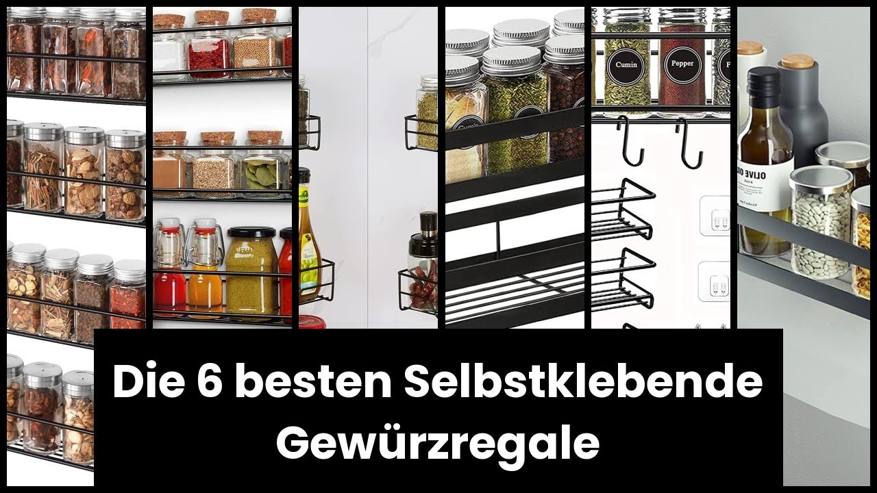 【GEWÜRZREGAL ZUM KLEBEN】Die 6 besten Selbstklebende Gewürzregale 🥇