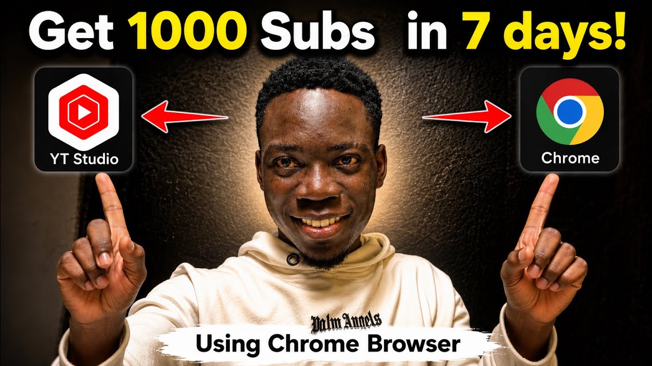 Fastest Way to Get 1000 SUBSCRIBERS Using ONLY YouTube Studio + Chrome 😳